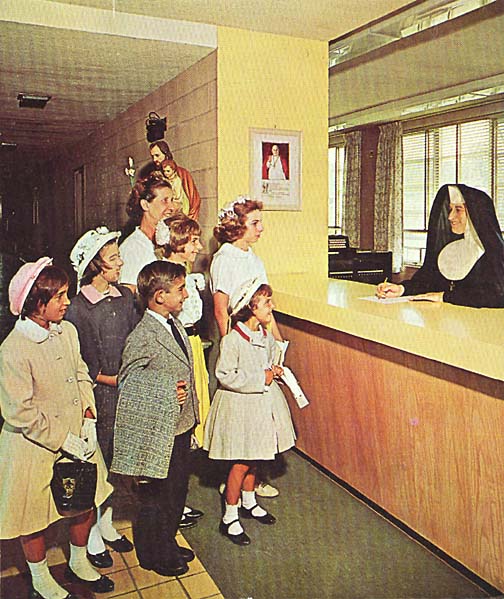 Front desk at St. Joseph's Village